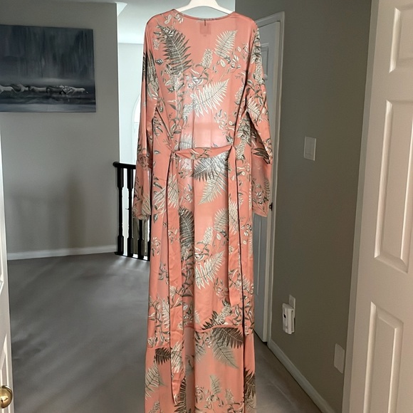 MISA Los Angeles Amaya Robe kimono duster in Summer Fern L - Picture 4 of 7